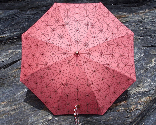 麻の葉柄　日傘 7b8151fd4f86d831903e6adab60c25