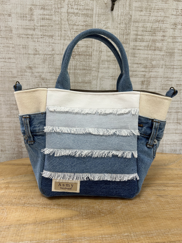 a19 デニムリメイク 2way トートバッグ トートバッグ Asmy 通販  