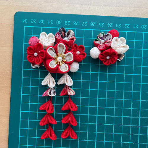 つまみ細工髪飾り 七五三 雑貨・その他 Fleuretteフルレット