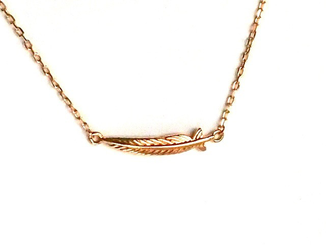 【G2MIX】K18 フェザーネックレス （ホライズン）