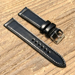 新品タグ付き SCHOTT 高級クロムエクセルドレスベルト ホーウィン 34 黒 ホーウィン クロムエクセルレザー ブラック｜フルステッチ時計