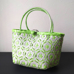 ふみ　プラカゴ　3点 ふみ プラカゴ 3点 即納】プラカゴバッグ Mサイズ レッド プラ