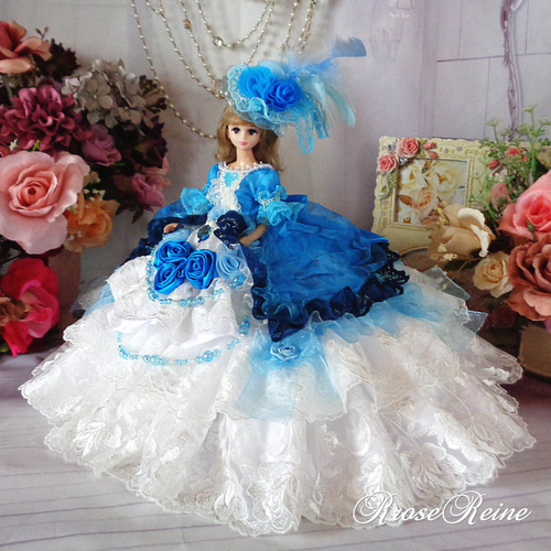 【激レア】可愛いぬいぐるみ フリル付きドレス アンネローゼ王妃 蒼き薔薇の誘惑 エアリーボリュームフリルドール
