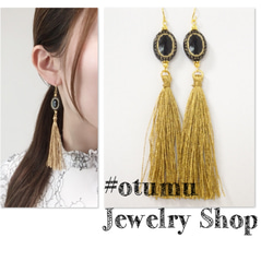 【1187】タッセルピアス•イヤリング 1187】タッセルピアス•イヤリング