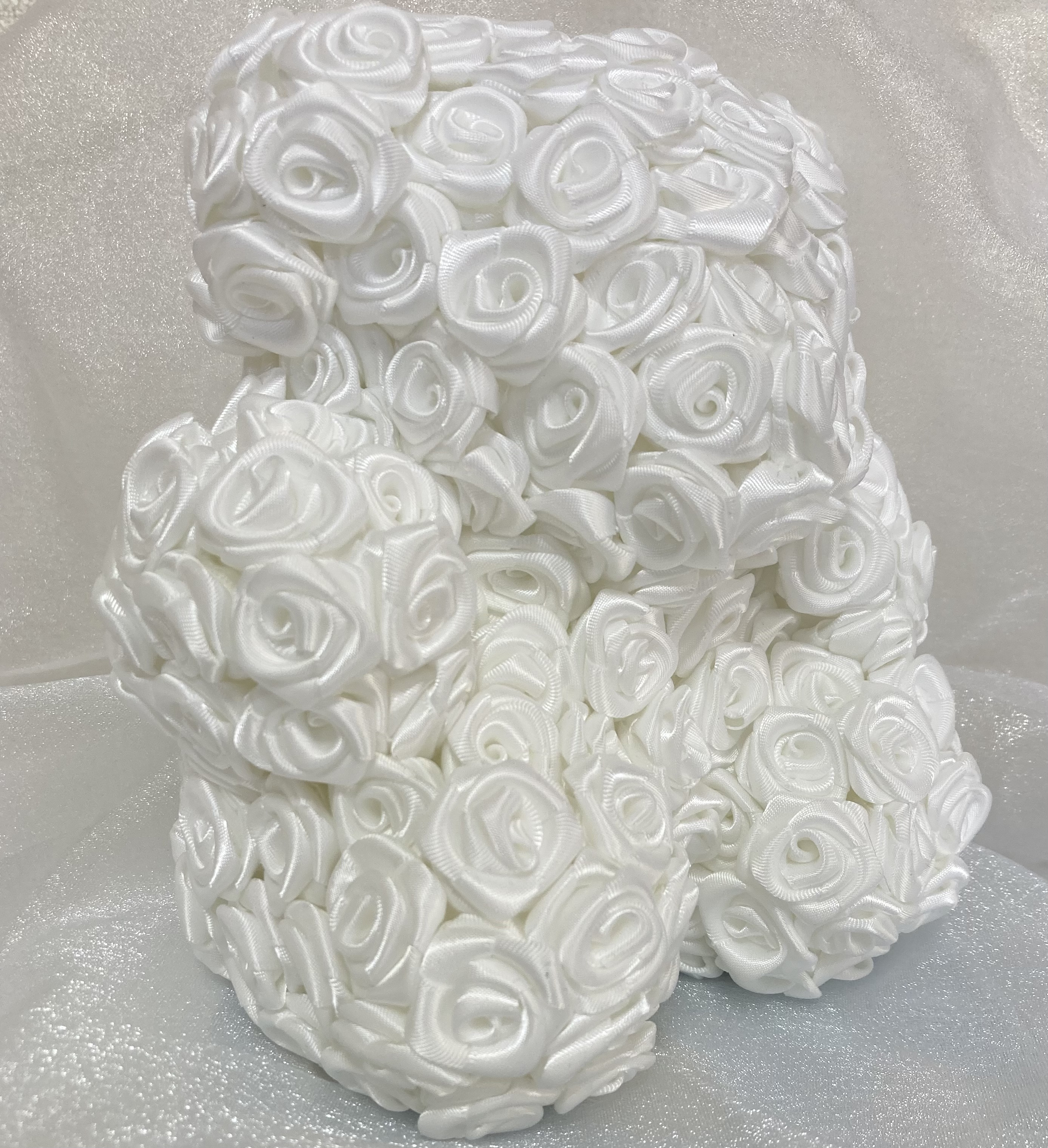 ローズベア バラのくま White 白