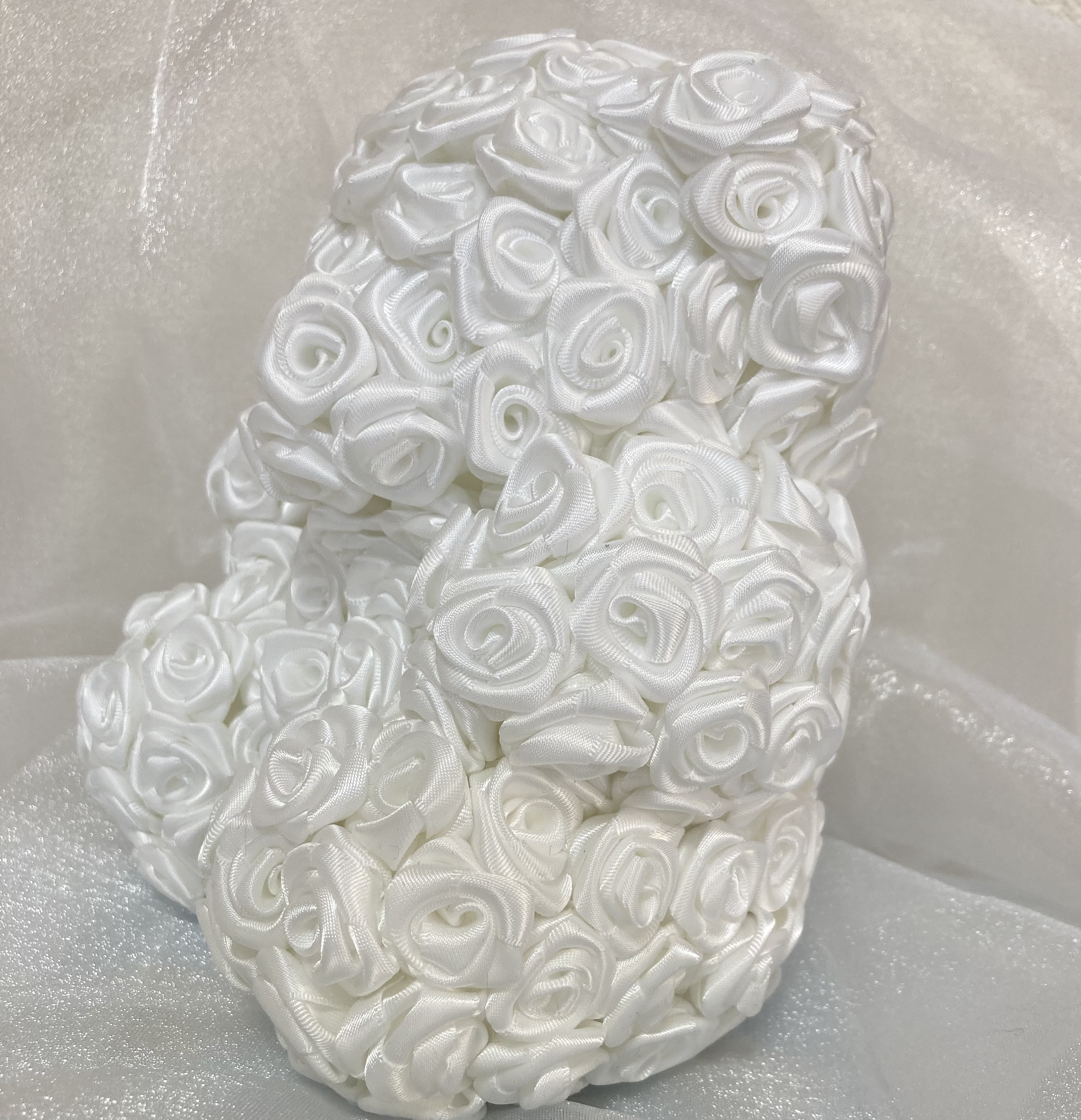 ローズベア バラのくま White 白