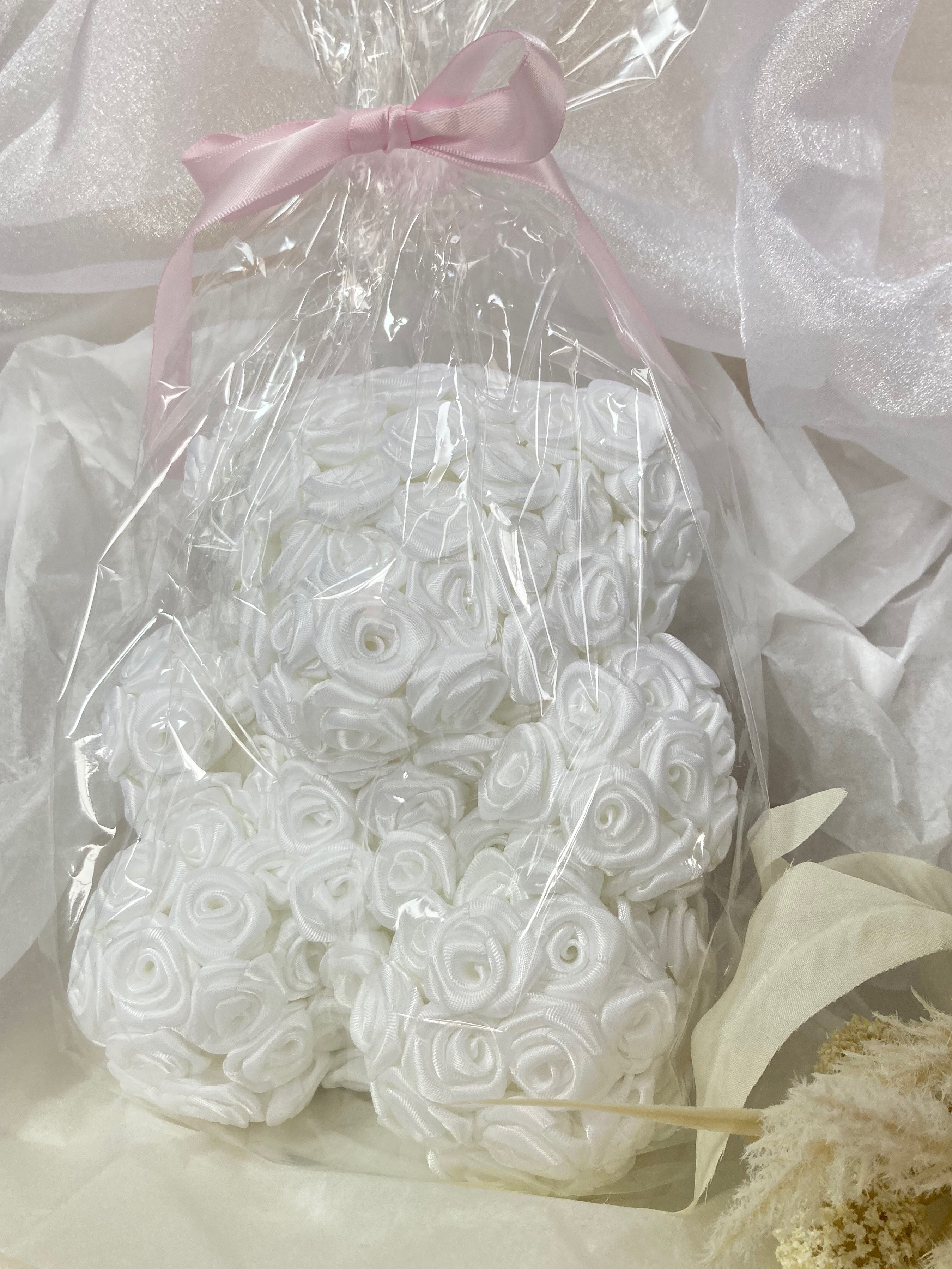 ローズベア バラのくま White 白