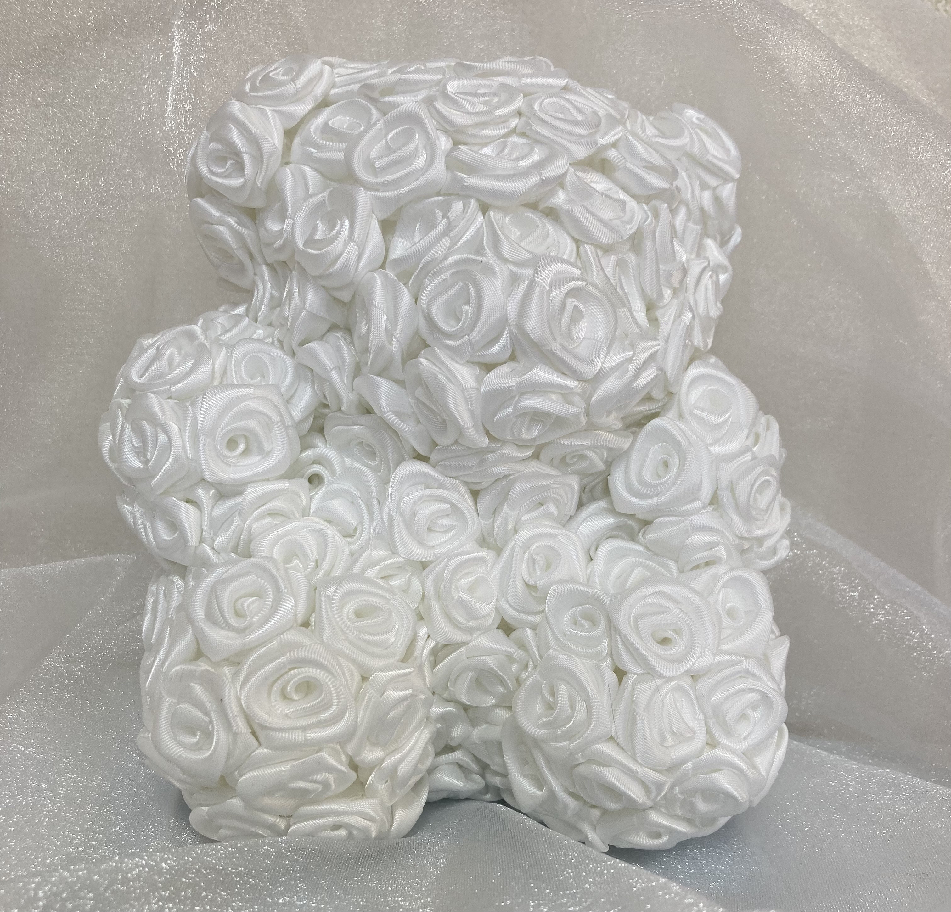 ローズベア バラのくま White 白