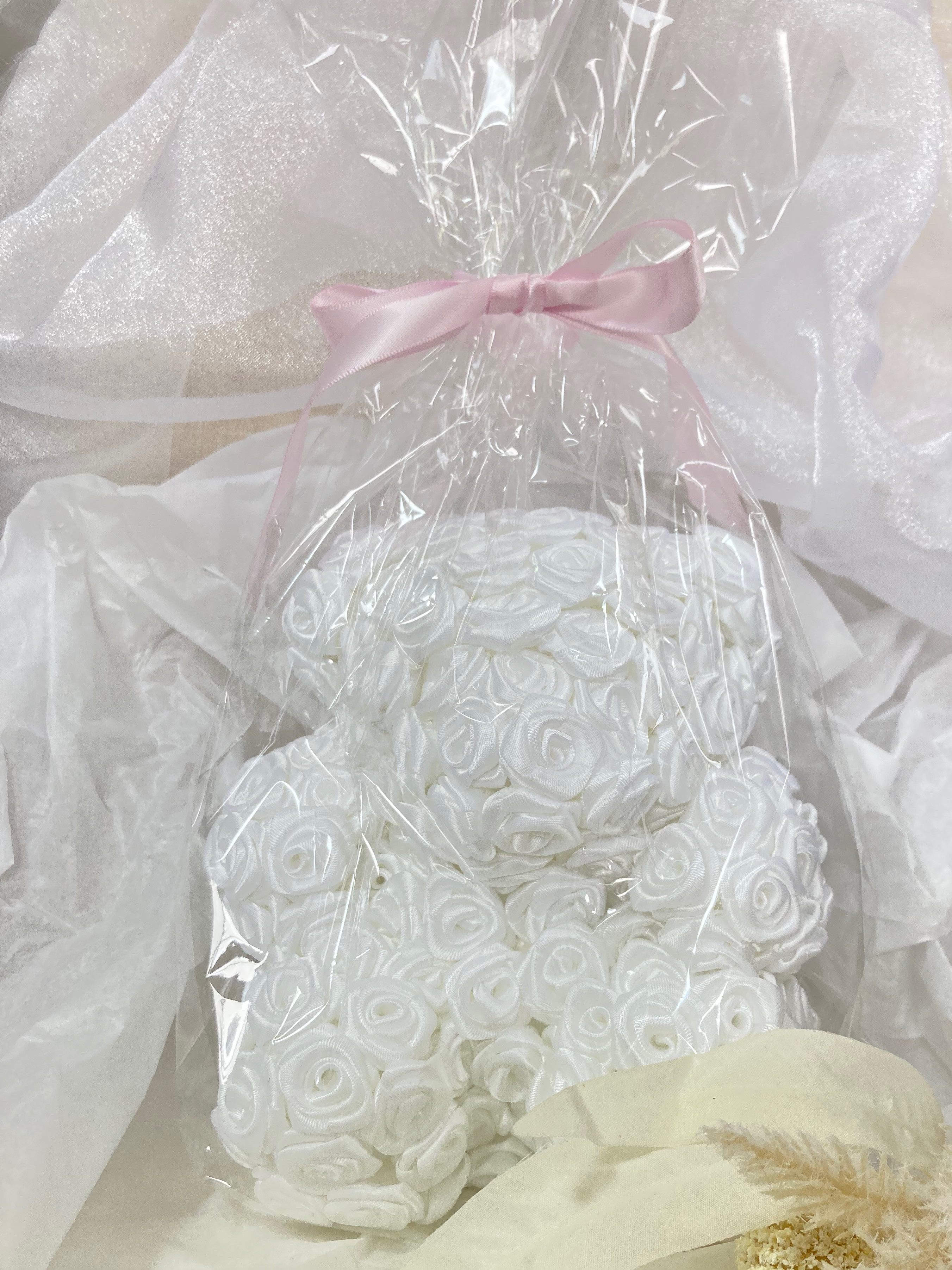 ローズベア バラのくま White 白