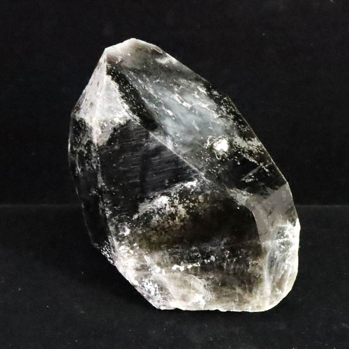 中国山東省産 黒水晶 モリオン 113mm ポイント原石 692g #81405