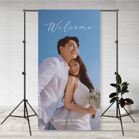 ウェルカムタペストリー【TP01】900×1800 ウェディング 結婚式 人気・おすすめ｜省スペース設計・旅行向けにおすすめ 公式 プライバシー配送 今だけ特典付き