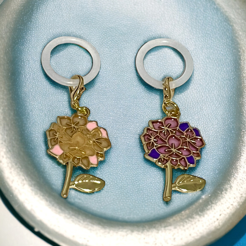 限定品❤︎ラスト1点【送料無料】♡紫陽花〜あじさい〜のチャーム