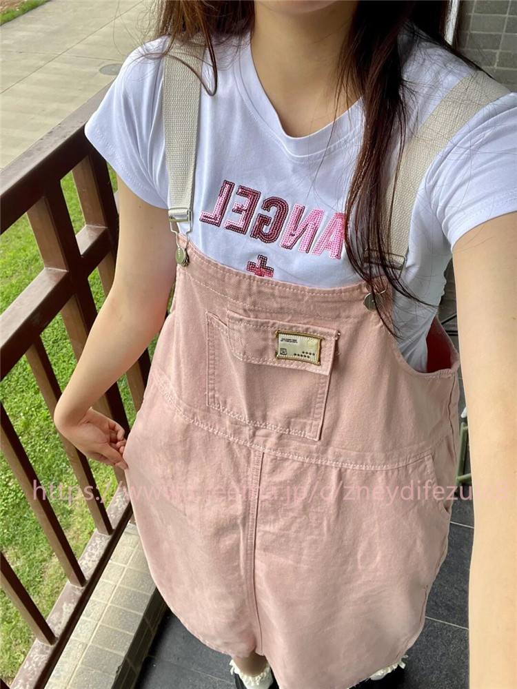 森系オーバーサイズサロペットスカート夏の薄手太った妹の減齢ゆったり痩せ見えワンピース