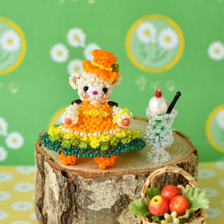 テディベア　Tangerine ハンドメイド 手作りキット】パーティーテディベア～Nancy～ キット Miniera d'oro