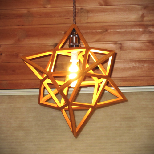 インテリア照明 スターキューブテトラ HOS38PI-1 星型複合立方8面体