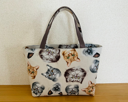 【美品】Miiakiis ロゴ刻印 トートバッグ 猫 fit=scale-down,w=1200