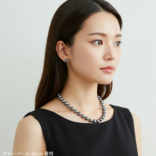 日本製 パール 真珠 ネックレス イヤリング ピアス 2点セット 冠婚葬祭