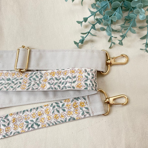 まここページ　オーダーメイド　ストラップ お好きな柄でオーダー♪長さ調節できるショルダーストラップ♪バッグと
