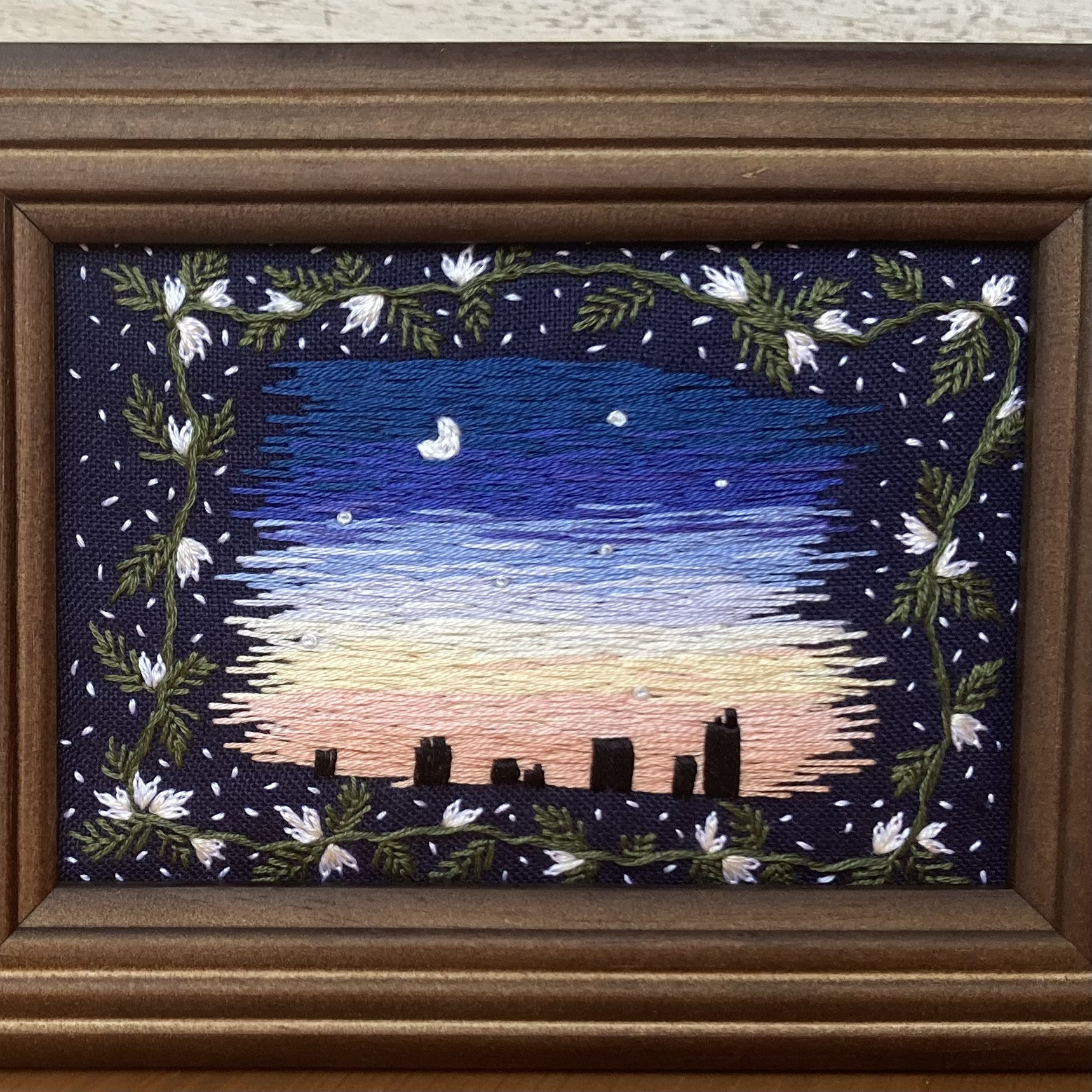 刺繍の絵画 刺繍の絵画