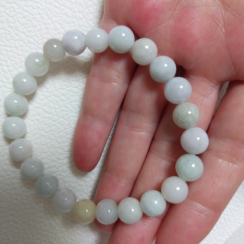 送料無料】糸魚川翡翠 8mm ブレスレット 希少ストーン 16cm M