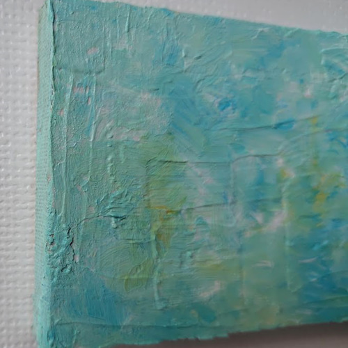 原画＞抽象画 水色2 インテリアアート 絵画 アクリル 絵画 Konokana23
