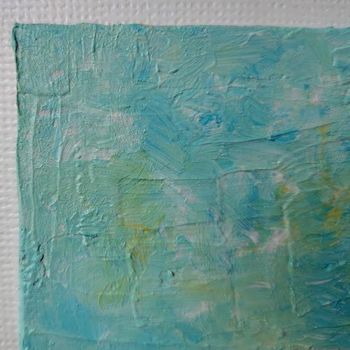 原画＞抽象画 水色2 インテリアアート 絵画 アクリル 絵画 Konokana23