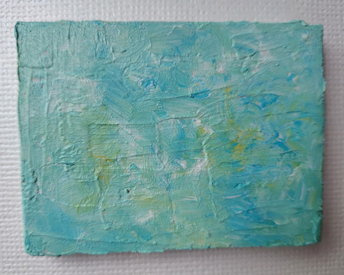 原画＞抽象画 水色2 インテリアアート 絵画 アクリル 絵画 Konokana23