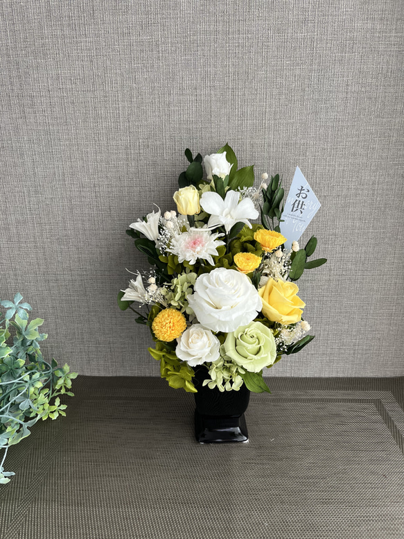 プリザーブドフラワー ＊仏花 縦長タイプ プリザーブドフラワー M Rose