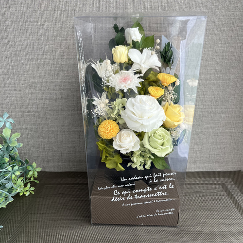 プリザーブドフラワー ＊仏花 縦長タイプ プリザーブドフラワー M Rose