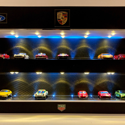 セール品！1/64展示20台可・BKエンボス・2段式ディスプレーBOX