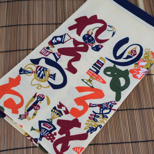 芹沢銈介　風呂敷4点セット　大判　チーフ　ランチクロス　和雑貨　春夏秋冬　文字絵 芹沢銈介 風呂敷4点セット 大判 チーフ ランチクロス 和雑貨 春