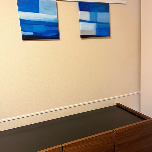 モダンアート　現代アート　ブルー　抽象画　北欧アート　北欧　スタイリッシュ　絵画 A study of the color blue δ/抽象画 (F4) /北欧/アート/モダン