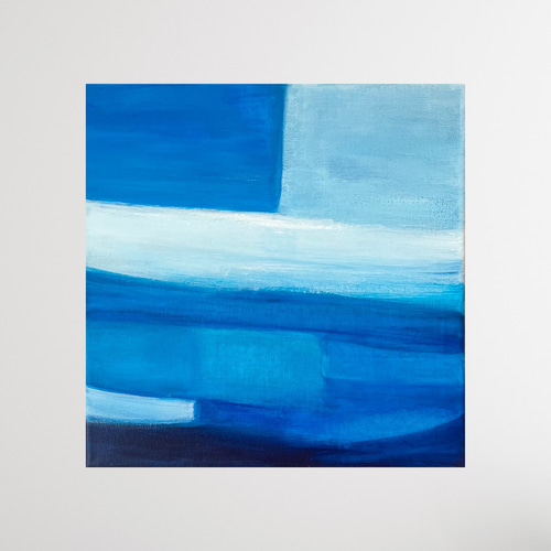 A study of the color blue λ/抽象画 (S4)/北欧/アート/モダン