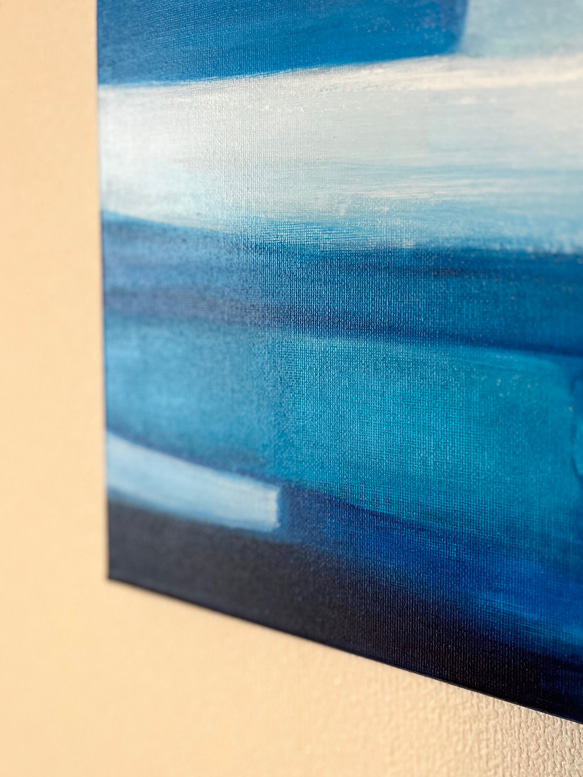 A study of the color blue λ/抽象画 (S4)/北欧/アート/モダン/現代アート/青/絵画 study of the color