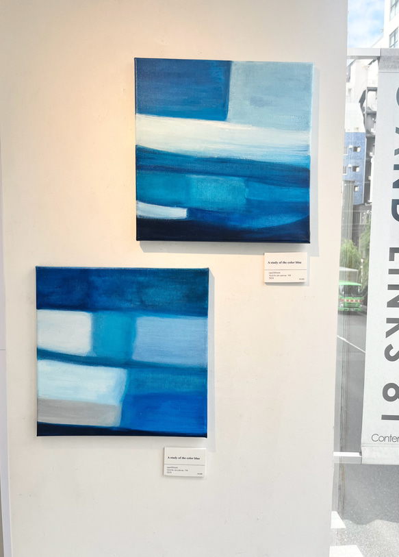 A study of the color blue λ/抽象画 (S4)/北欧/アート/モダン/現代