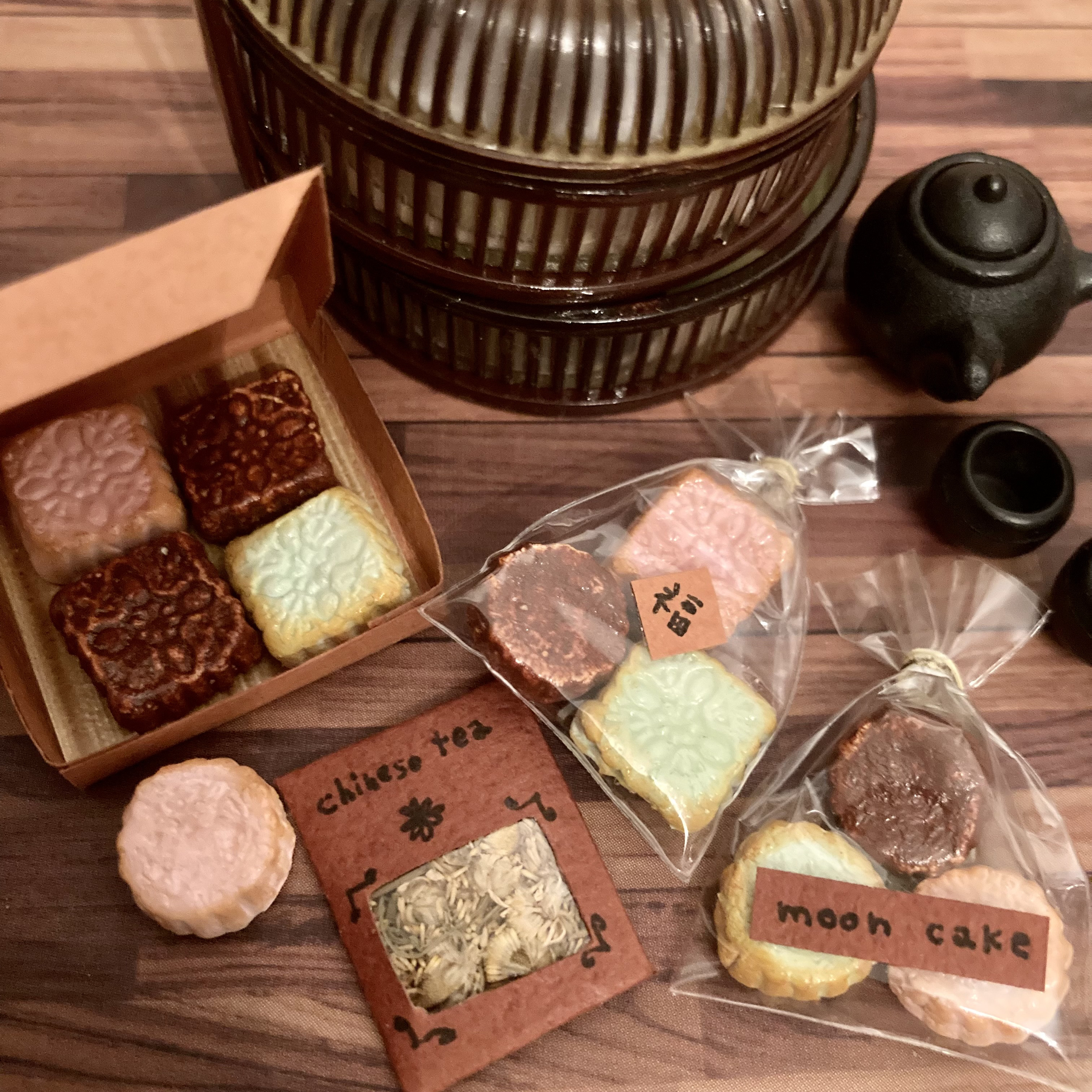 ミニチュア月餅セット その他置物 cocoa cookie shop 通販