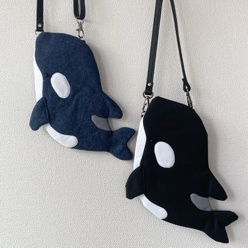 デニムシャチさんスマホポシェット スマホポシェット・スマホポーチ