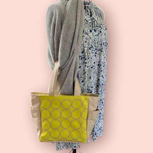 ミナペルホネン Mサイズ ポケットトートバッグ minaperhonen トート