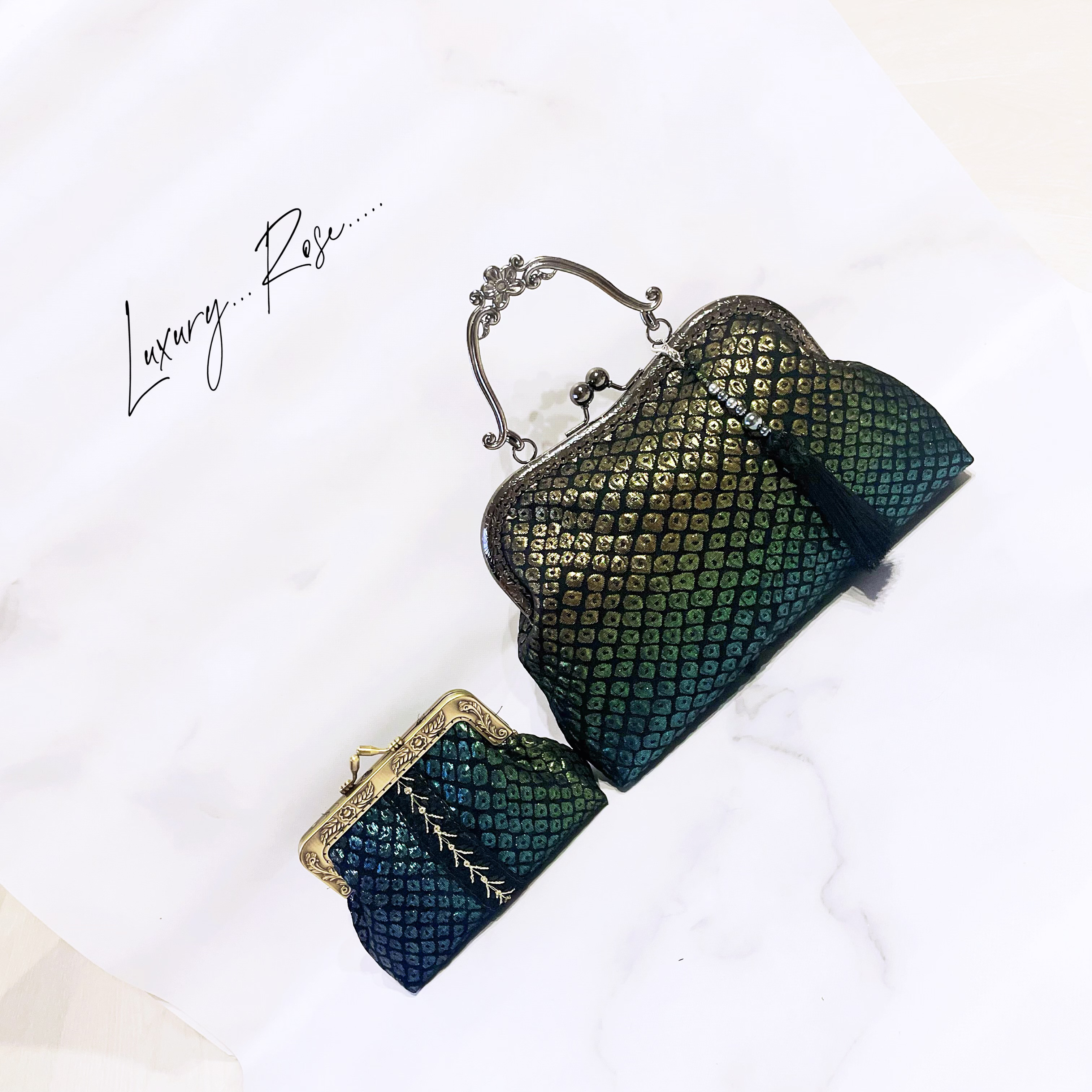 新作！！神秘的な真夜中の深海マーメイド♡グラデーション♡希少上質箔  