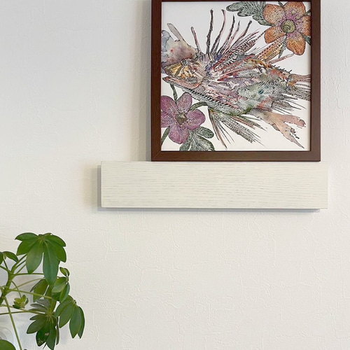 原画　自作の絵　絵画　一点物　パステル画　【カサブランカと松】 原画 自作の絵 絵画 一点物 パステル画 【カサブランカと松
