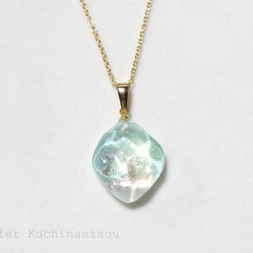 【1624】レジン　アキレア　ネックレス　ペンダント　ハンドメイド 宇宙ネックレス / 22mm / レジン / メンズ / ギフト ネックレス