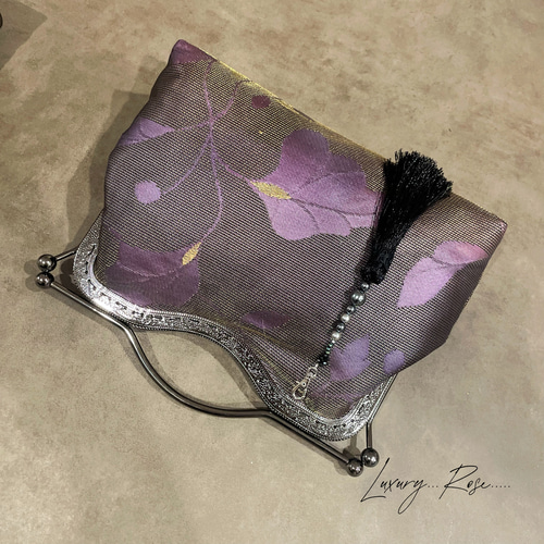 新作♡選べる口金♡眩い輝きモダンでシックな煌めき玉蟲ブラック  