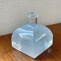 一輪挿し　2液性レジン　インテリア　雑貨　クリア　ホワイト　泡 1枚目の画像