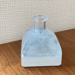 一輪挿し　2液性レジン　インテリア　雑貨　クリア　ホワイト　泡 2枚目の画像