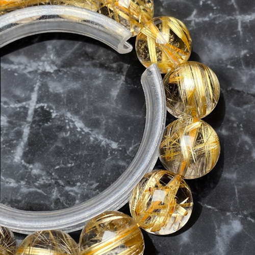 最終キャッツアイゴールドタイチンルチルクォーツ[rcQV]14.5mm超極品位