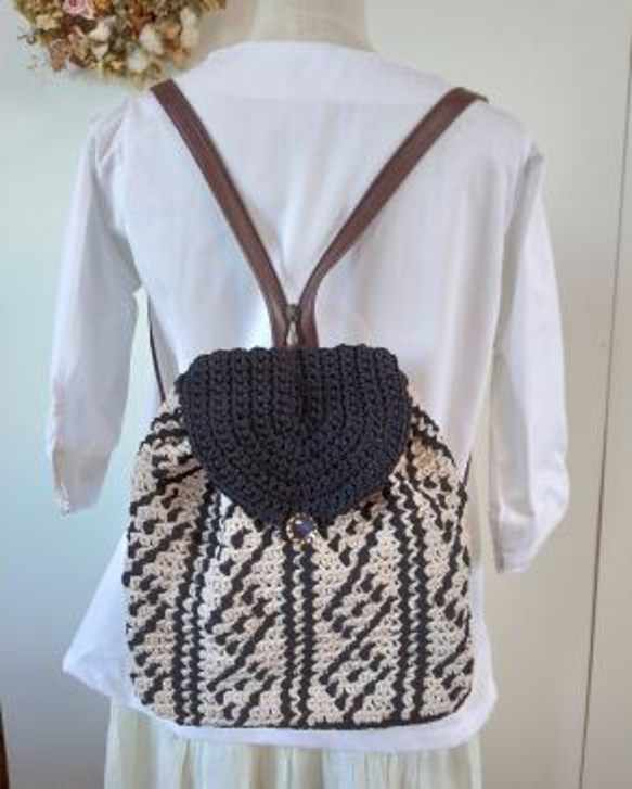 値下げしました～～！！ 3WAYの使い方が出来る、編み込み模様の  