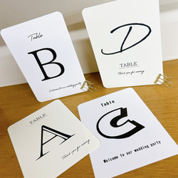 テーブルナンバー 【6枚セットより】 シンプルデザイン その他ペーパー