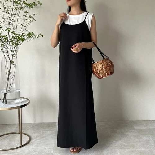 This_tokyo リネン100% キャミワンピース フリーサイズ This_tokyo