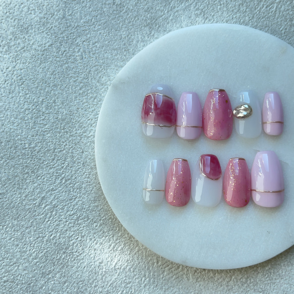 サイズオーダー】No.08 ネイルチップ ネイルチップ（つけ爪  