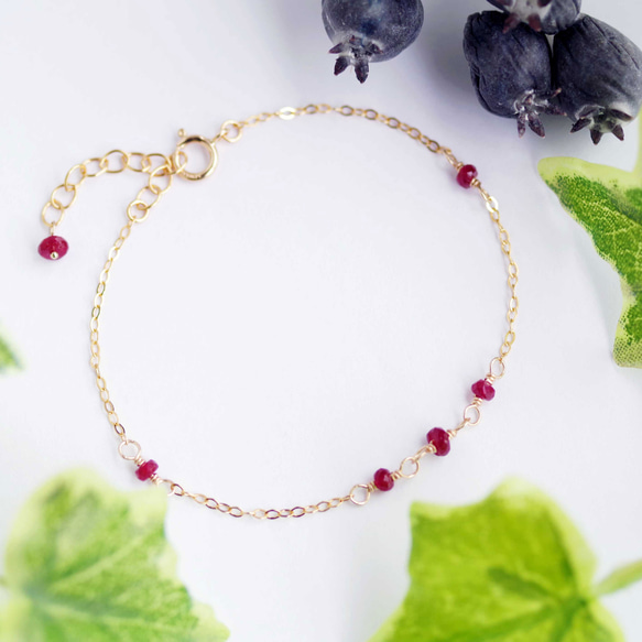 ルビー　ブレスレット 楽天市場】【一点物】【6mm玉】ルビー ブレスレット｜紅宝石 Ruby